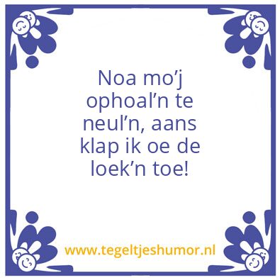 Tegeltje: Tweans