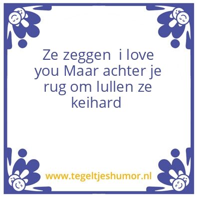 Tegeltje: Love