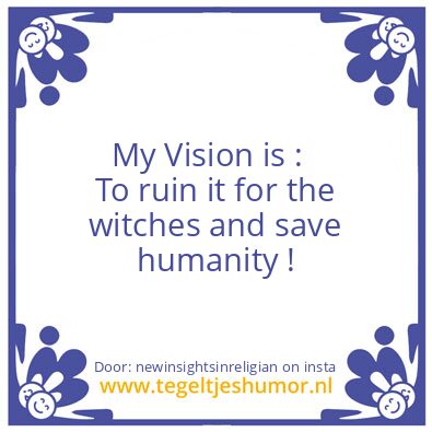 Tegeltje: my vision