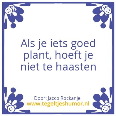 Tegeltje: Jaccos waarheid