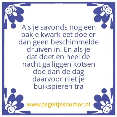 Tegeltje: Schimmel