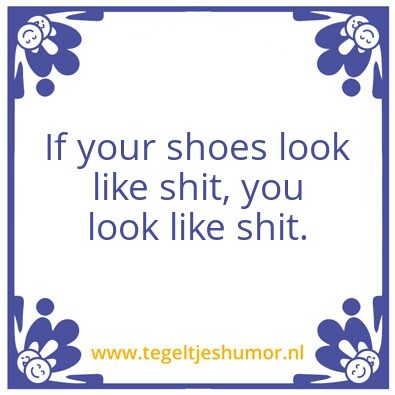 Tegeltje: schoenen