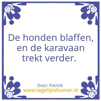 Tegeltje: Spreekwoord