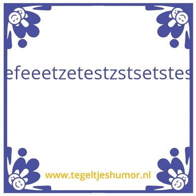 Tegeltje: hdthger