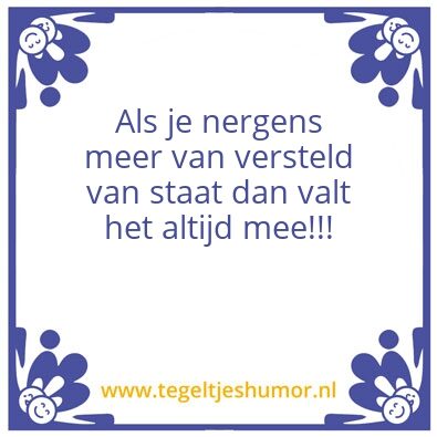 Tegeltje: Valt het mee