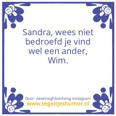 Tegeltje: Yes, you can