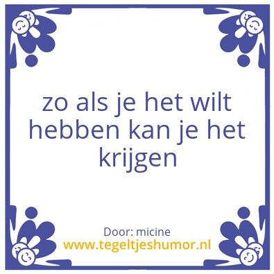Tegeltje: Zeni