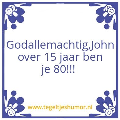 Tegeltje: John