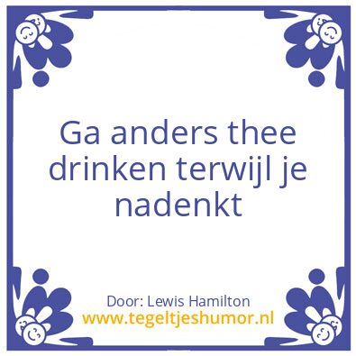 Tegeltje: Hamilton