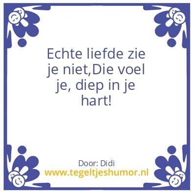 Tegeltje: Liefde