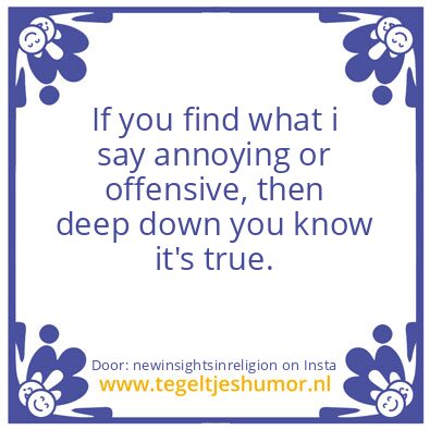Tegeltje: It doesn’t make you smart !
