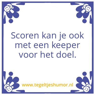 Tegeltje: Keeper