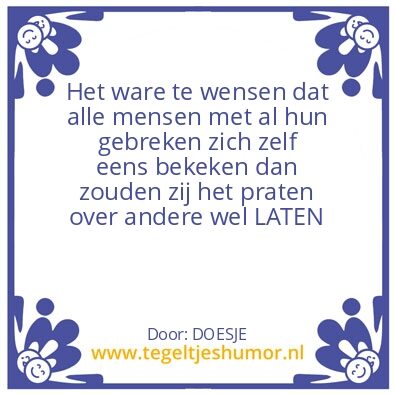 Tegeltje: TJA
