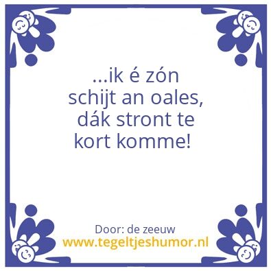 Tegeltje: de waarheid