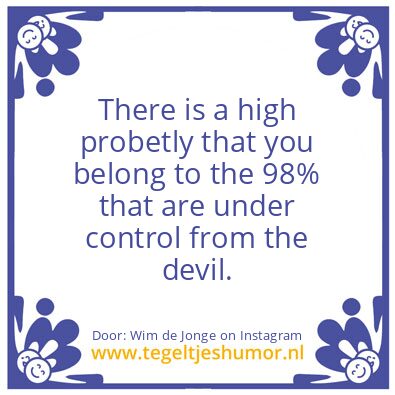 Tegeltje: BEWARE 4