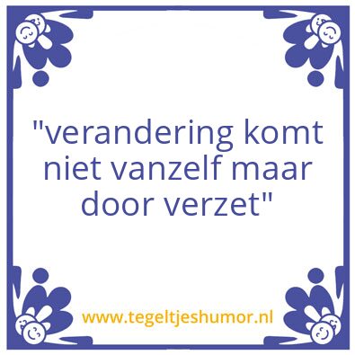 Tegeltje: verzet