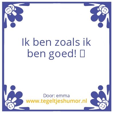 Tegeltje: moed