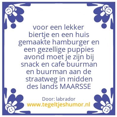 Tegeltje: honden liefhebber