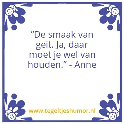 Tegeltje: Anne