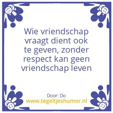 Tegeltje: Do’s Dilemma