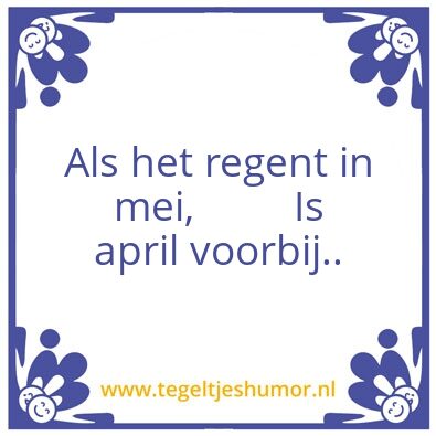 Tegeltje: Mei