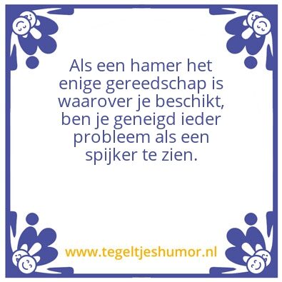 Tegeltje: Hamer