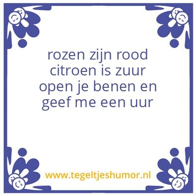 Tegeltje: fun
