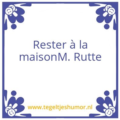 Tegeltje: mark