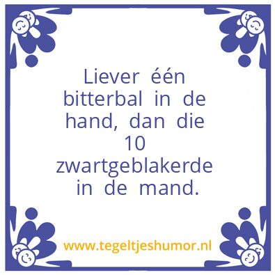 Tegeltje: frituren