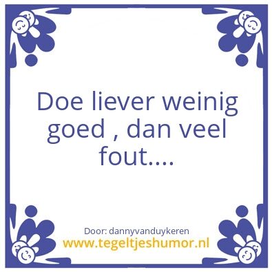 Tegeltje: Tegel