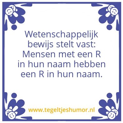 Tegeltje: Bewijs