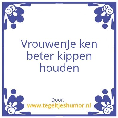 Tegeltje: Vrouwen