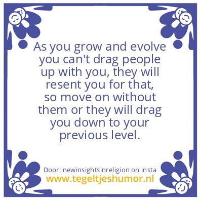 Tegeltje: Evolving.