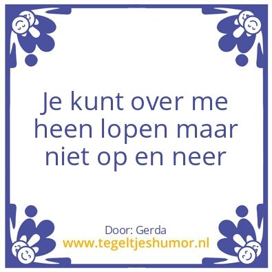 Tegeltje: Mijn spreuk