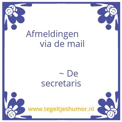 Tegeltje: Mail