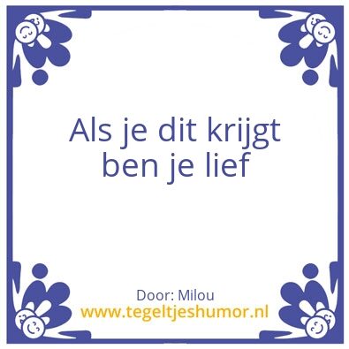 Tegeltje: Haha