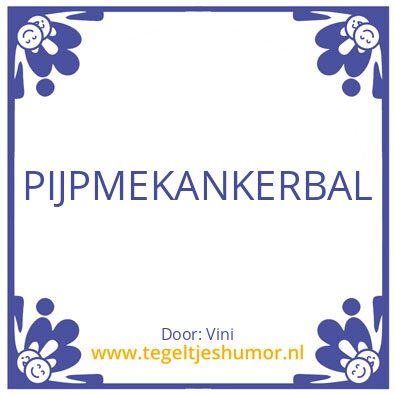 Tegeltje: .