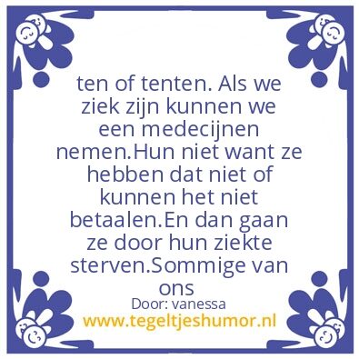 Tegeltje: tevreden met wat we hebben #5