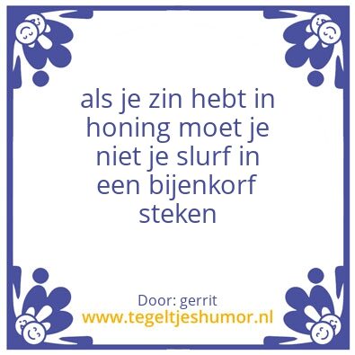Tegeltje: Tegeltje
