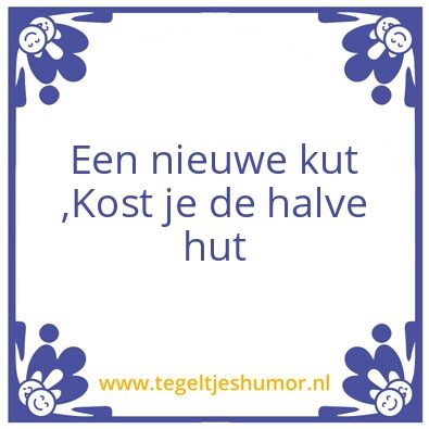 Tegeltje: Een nieuwe ….