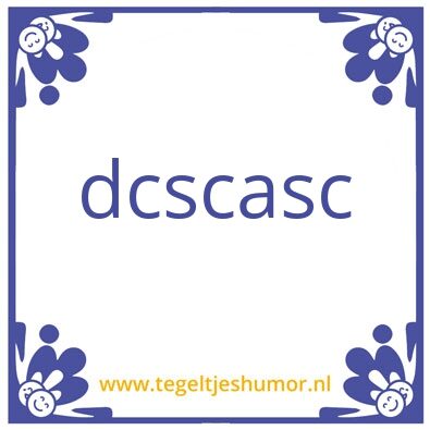 Tegeltje: zaxax