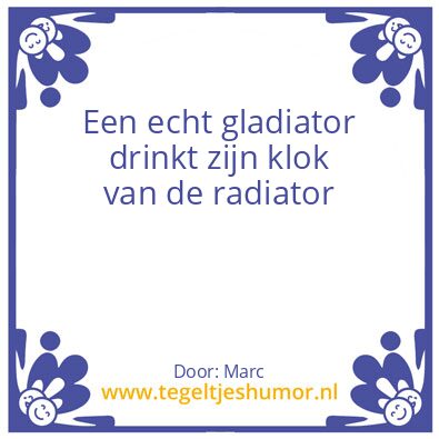Tegeltje: Klok