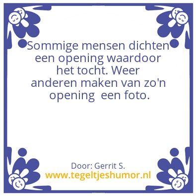 Tegeltje: Ik ben Gerrit.