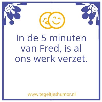 Tegeltje: Fred