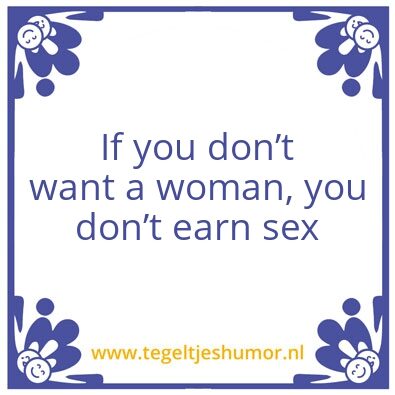 Tegeltje: Sex