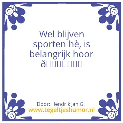 Tegeltje: HJ