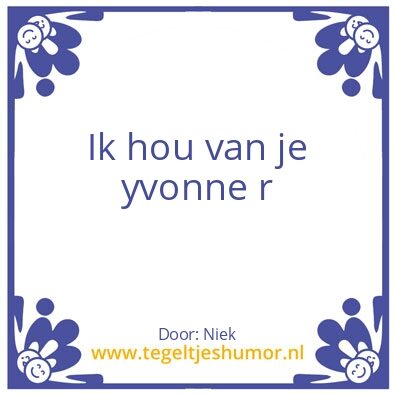 Tegeltje: ðŸ˜ðŸ˜