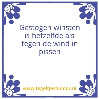 Tegeltje: –