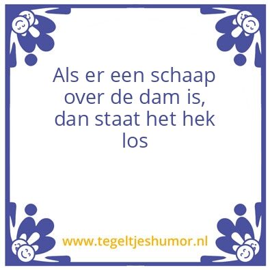 Tegeltje: Onzin