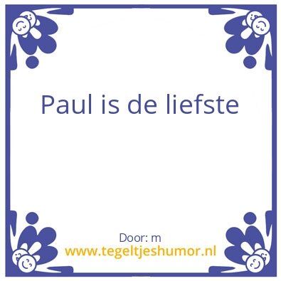Tegeltje: p